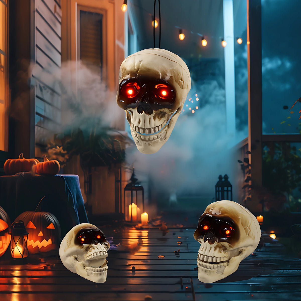 Animated Floating Skeleton with Sound
