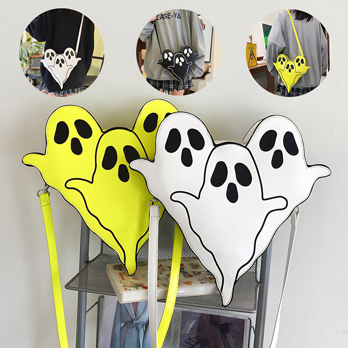 3D Ghost Crossbody Bag