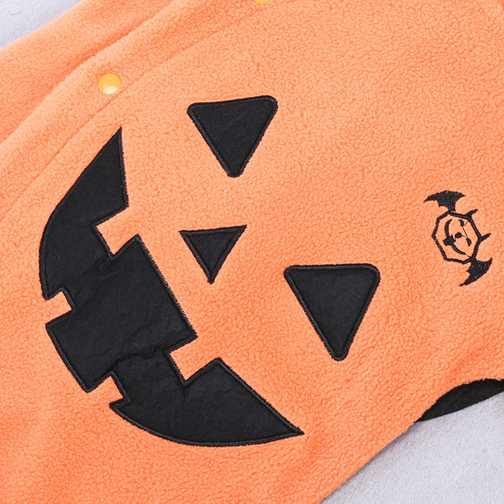 Pumpkin Hooded Jumpsuit