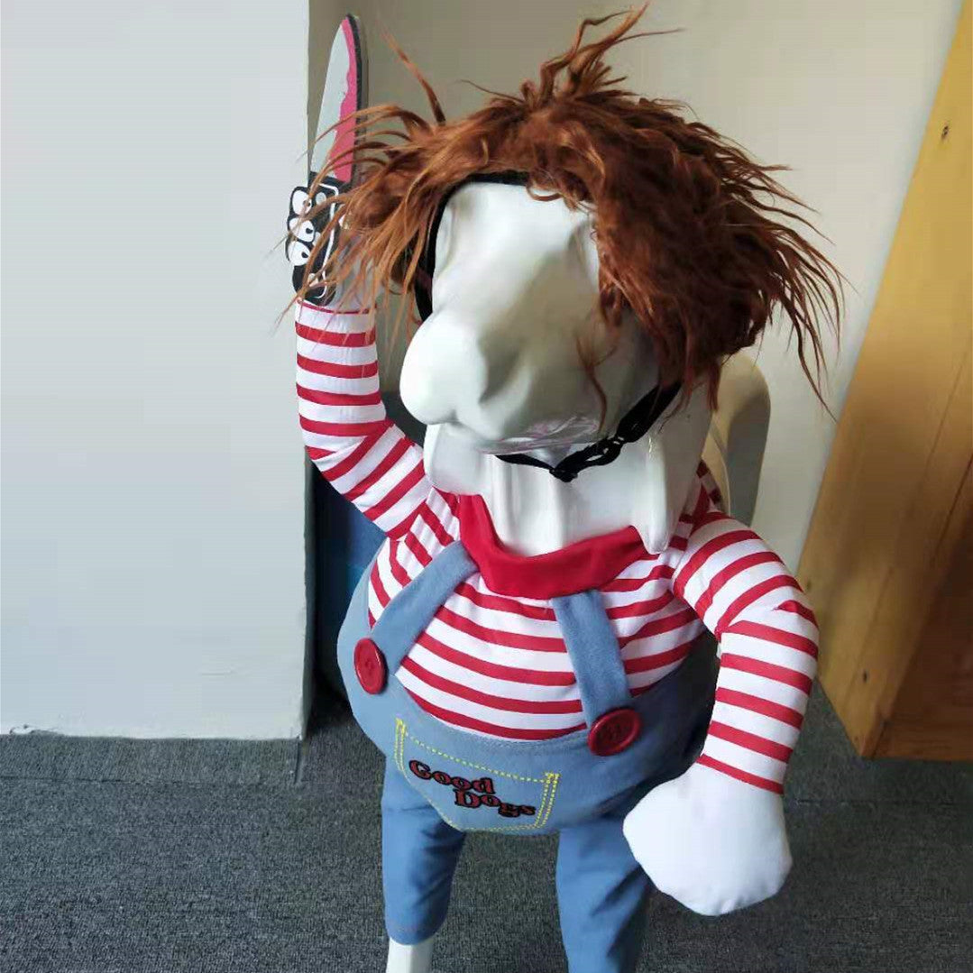 Horror Doll Dog Rider Costume