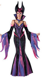 Purple Velvet Queen Gown